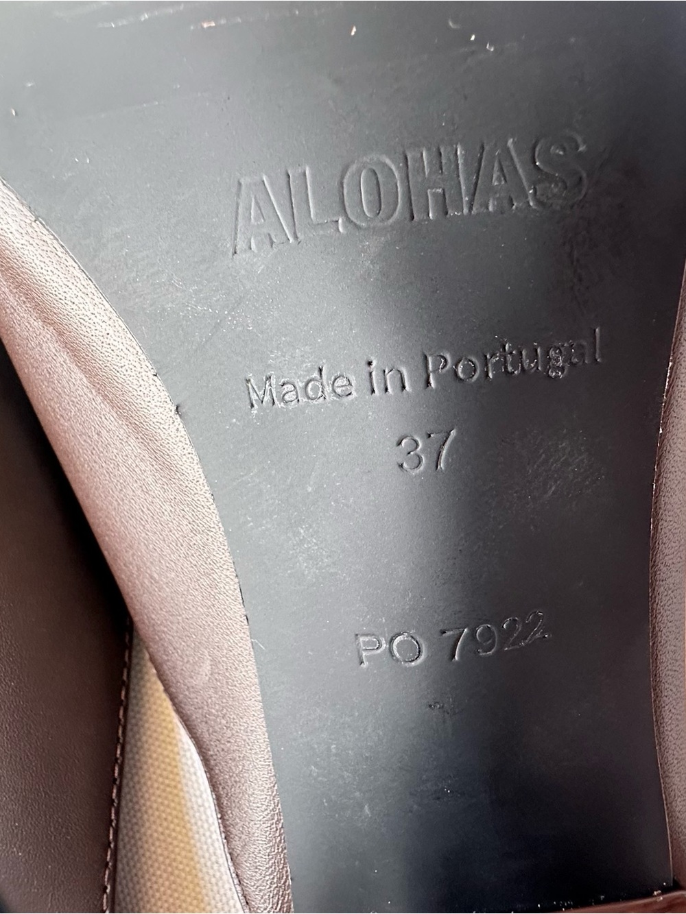 Alohas Seychelles Women's Brown Leather Square-Toe Mule Size 37 - Picture 5 of 11